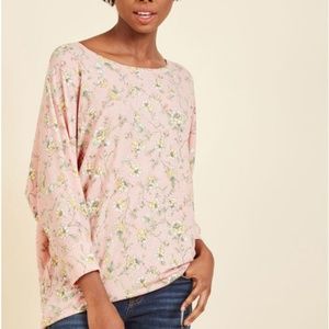 Sports Rapport Top in Blush Blossom in 1X